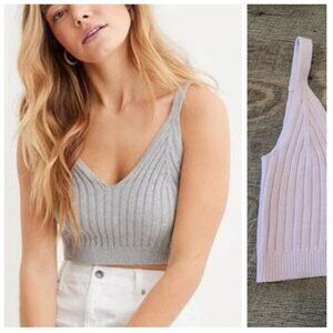 AERIE | Cropped Knit Tank Top | Sz. XS